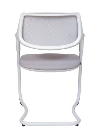 Кресло офисное Diamond СF серый, ткань и пластик и металл, мягкое сиденье, с подлокотниками