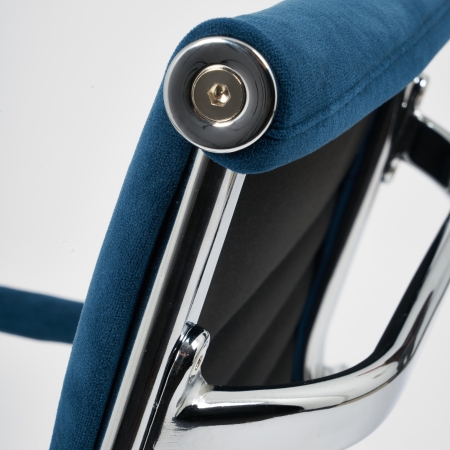 Кресло URBAN-LOW флок, синий