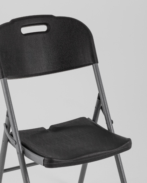 Стул складной банкетный черный пластиковый