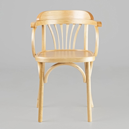 Деревянный стул Венский светлый тон с твердым сиденьем