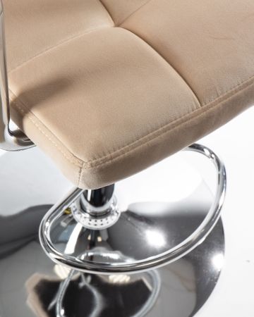 Стул барный KRUGER ARM бежевый велюр MJ9-10