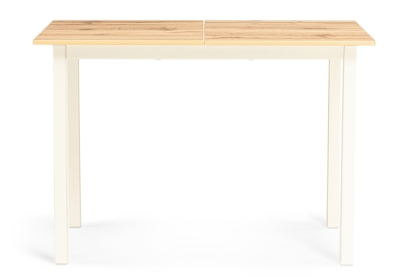 Стол деревянный Аркон 110(130)х68х75 дуб вотан, белый