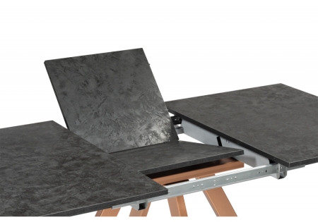 Стол деревянный Райн 116(160)x77 раздвижной малави, медь