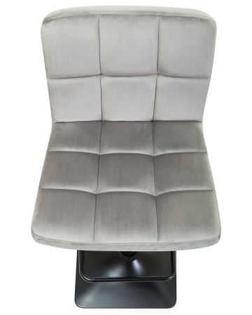 Стул барный DOMINIC серый велюр MJ9-75