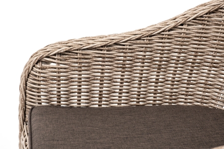 "Эспрессо–80 R" обеденная группа плетеная, цвет бежевый