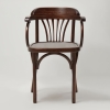 Деревянный стул Венский темный тон с твердым сиденьем
