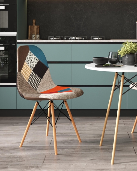 Стул DSW пэчворк