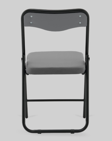 Стул складной Джонни велюр велютто темно-серый, каркас черный матовый