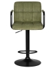 Набор 2 шт Стул барный KRUGER ARM BLACK, зеленый вельвет (LAR-E2041-7)