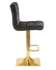 Набор 2 шт Стул барный GOLDIE, черный велюр (MJ9-101)