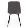 Стул CHILLY MAX велюр и металл, 45х54х90 см, серый 25, черный