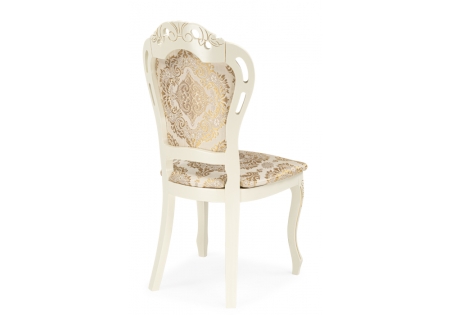 Стул деревянный Bronte молочный, патина