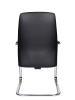 Кресло офисное Nancy CF черный, экокожа и металл, мягкое сиденье, с подлокотниками