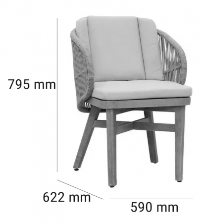 Комплект деревянной мебели Tagliamento Mali светлое дерево