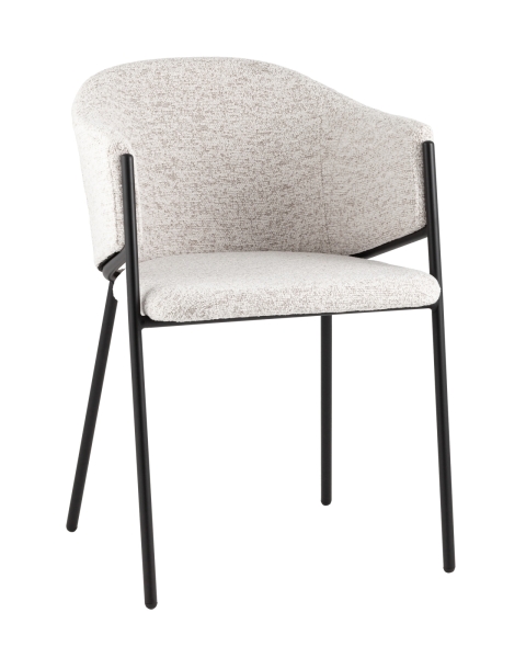 Стул обеденный Carmel бело-серый