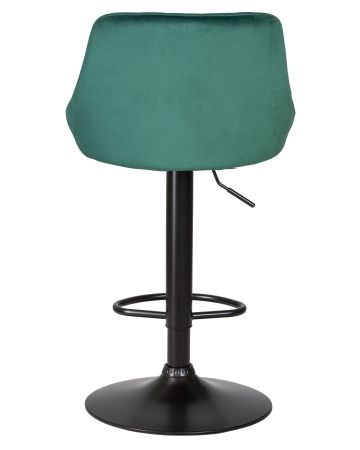 Стул барный LOGAN черный зеленый велюр MJ9-88