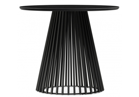 Керамический стол Нэнси 90х90х75 черный мрамор, черный