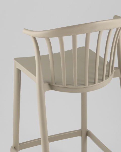 Стул полубарный Campo пластик зеленый