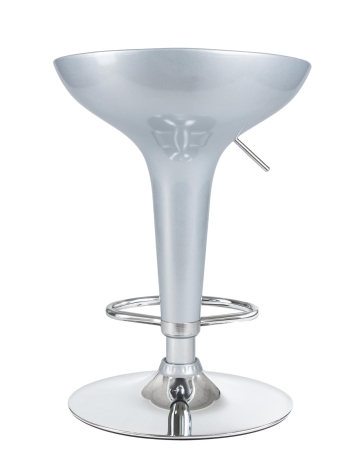 Набор 2 шт Стул барный BOMBA, серебряный металлик