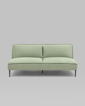 Диван прямой Кассель велюр светло-салатовый