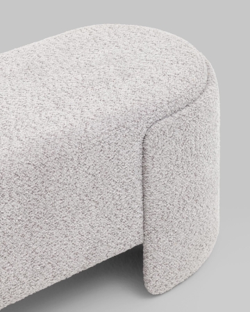 Банкетка Taks букле светло-серый