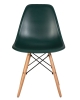 Стул обеденный DSW ножки светлый бук, темно-зеленый G-13