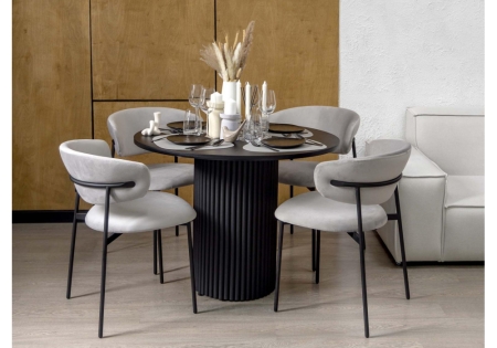 Стол деревянный Барел 90 черный, черный