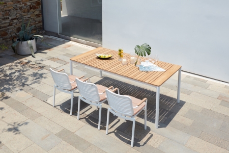 Кресло металлическое с подушкой Tagliamento Armona белый