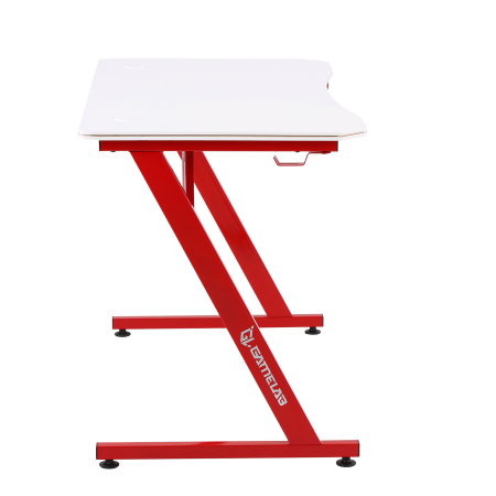 Стол компьютерный GAMELAB Monolith White&Red
