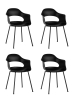 Стул Lady пластик черный 4 шт.