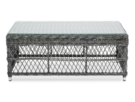 Стол журнальный "Гранд Латте" из искусственного ротанга, графит