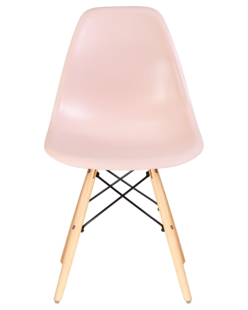 Стул обеденный DSW ножки светлый бук, светло-розовый PK-02