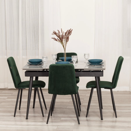 Стул обеденный Asti зеленый велюр