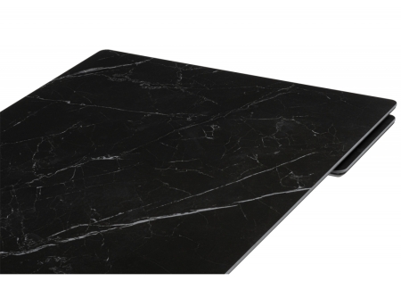 Керамический стол Мэриан 120(180)х80 shakespeare black, черный