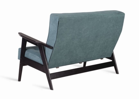 Диван двухместный РЕТРО венге RS 29 бирюзовый