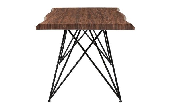 Стол T-1078 орех, матовый черный