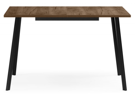 Стол деревянный Кортни 117 (157) x 77 дуб крафт табачный, черный матовый