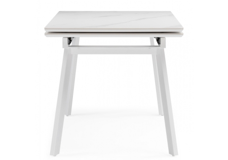 Керамический стол Норман 140(200)х80 белый мрамор alpin white, snow white, белый