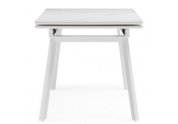 Керамический стол Норман 140(200)х80 белый мрамор alpin white, snow white, белый