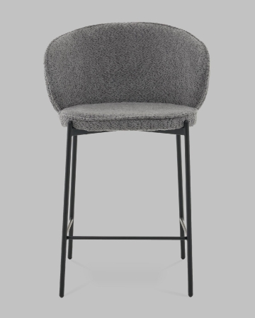 Стул полубарный Тисдейл букле темно-серый