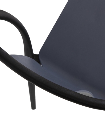 Набор 4 шт Стул обеденный ADAM, черный и серо-голубой