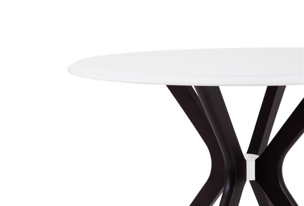 Стол Пекин нераздвижной 1000*1000 белый, венге