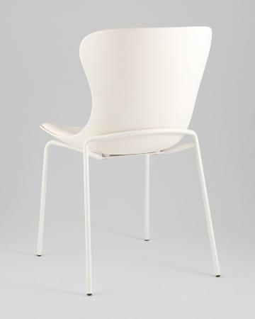 Стул Shaya с подушкой пластик молочный