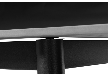 Керамический стол Rion 120 серый мрамор, черный