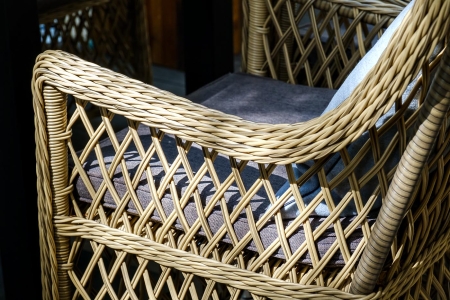 "Латте" плетеное кресло из искусственного ротанга, соломенный