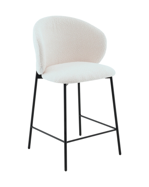 Стул полубарный Блейз букле белый