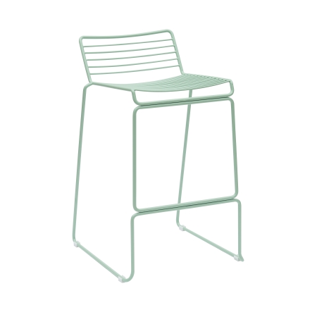 Стул полубарный Danny зеленый с подушкой
