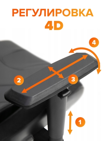 Стул для геймера Jaguar экокожа белый