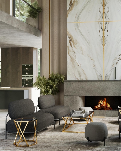 Диван Стоун new ткань букле темно-серый