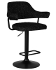 Стул барный CHARLY BLACK черный твид LEO18